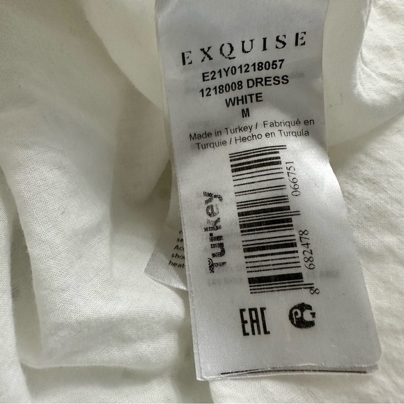 Anthropologie Exquise Julien Eyelet White Mini Dress SZ Medium Feminine GUC - Picture 7 of 12